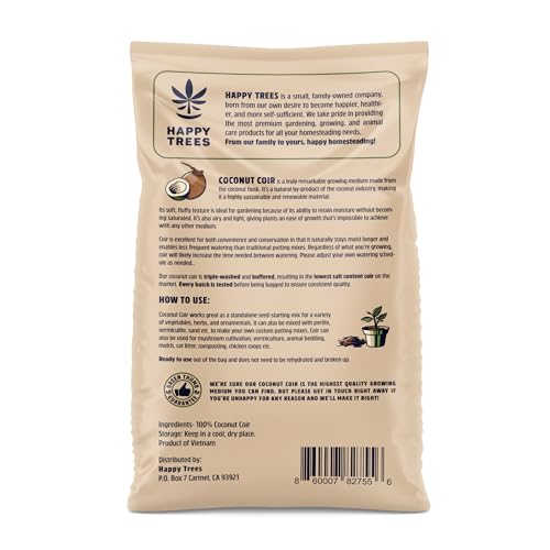 Happy Trees Coco Coir Loose Coconut Fiber Growing Medium, 50L (1.8 cu.ft.) - view 2