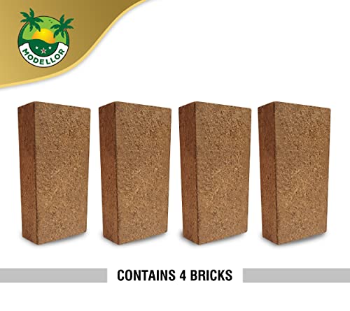 Coco Coir Bricks, 4-Pack (5 lb) – Premium Super Washed, Yields 9 Gallons (36 Quarts), Organic, pH-Balanced Growing Medium for Seed Starting & Gardening - view 3