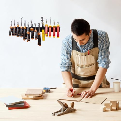 Screwdriver Plier Organizer Wall Mount Steel Wall Mount Tool Storage Rack Screwdriver Organizer Hand Tool Hammer Pliers Storage Rack For Garage Workshop Homes Workshops Sheds 1Pack - view 4