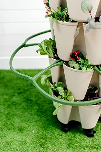 Set of 3 Plant Supports for Growing Tomatoes, Cucumbers, Peppers, Eggplant, and Squash Vertically in a Vertical Planter - view 4