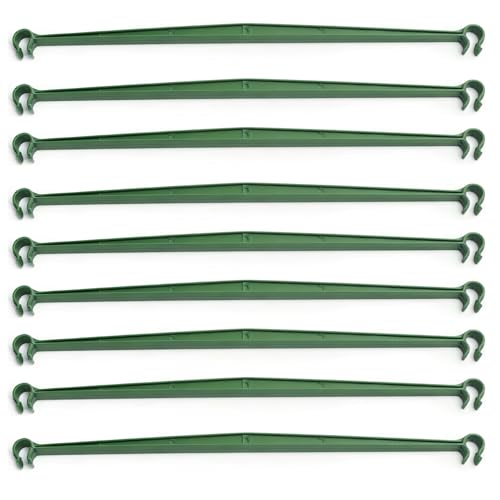 100Pcs Plant Stake Connectors, 11.8 Inch Expandable Trellis Clips for 11mm Garden Stakes, Heavy Duty Tomato Cage Support Arms for Climbing Plants Flowers Vegetables, Indoor Outdoor Use