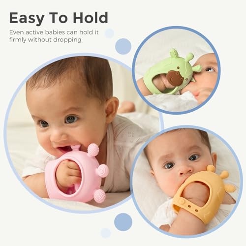 Baby Teether Toys | Food Grade Silicone Teething Relief 0-6 Months - view 5