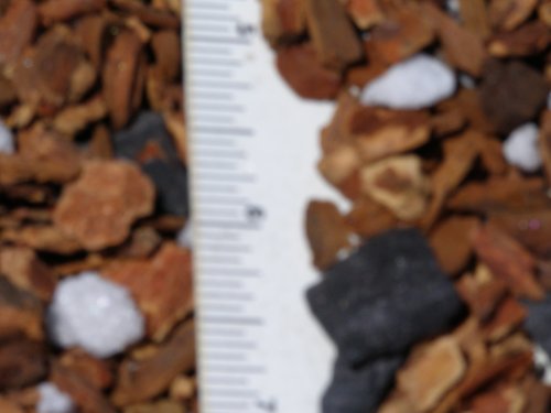 Orchid Potting Mix - Medium Orchid Bark with Charcoal & Sponge Rock. 1 Cubic Foot Bag.