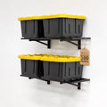Heavy Duty Garage Shelf Wall Mount – Wall-Mounted Garage Storage & Organization – Heavy Duty Garage Shelves for Tools, Bins, & Equipment – Holds 200 lbs (Black, 1x2ft 1-Pack)
