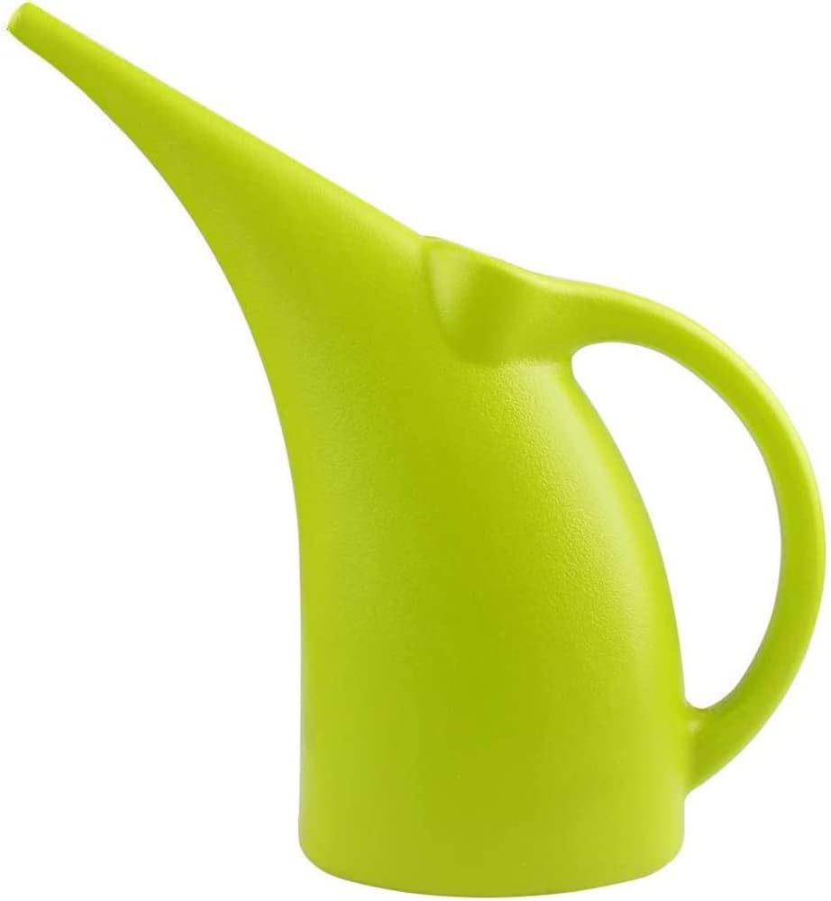 Plastic Watering Can, Elegant Watering Pot, 1/2-Gallon (Green)