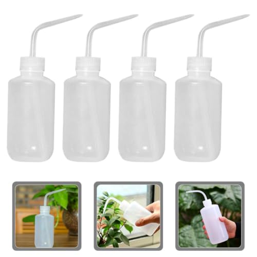 4pcs Ml Plastic Squeeze Watering Bottle for Plants with Fine Workmanship and Comfortable Holding, White Reusable Water Dispenser Bottle for Home Garden Use - view 7