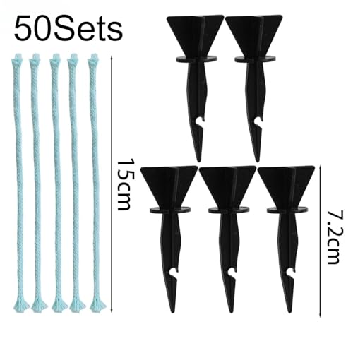 50Sets Self Watering Spikes Automatic Plant Waterer Irrigation System Adjustable Indoor Outdoor Garden Devices Drip Feeder Tool - view 2