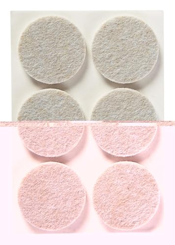 Felt Pads, 24 Pads, Circle, Beige, 1.5 in x 1.5 in - view 2
