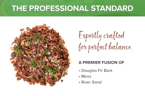 (23104) Orchid Potting Mix – Premium Orchid Soil with Fir Bark, Organic Moss & River Sand – Well Draining Orchid Bark Mix for Indoor Plants, Repotting, and Healthy Root Growth, 2qt - view 3