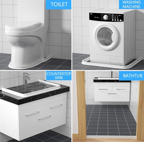 67 Inch Collapsible Shower Water Dam Shower Stopper Barrier and Retention System and Keeps Water Inside Threshold Dry and Wet Separation Suitable for Bathroom and Kitchen - view 4