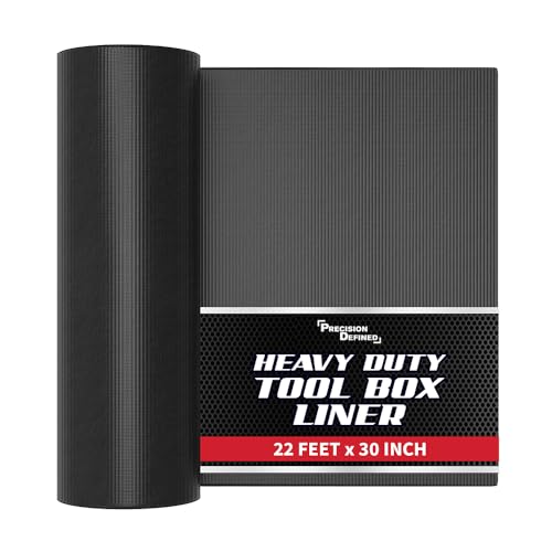 Tool Box Shelf Liner Non-Slip 22 Ft x 30 Inch Wide Black
