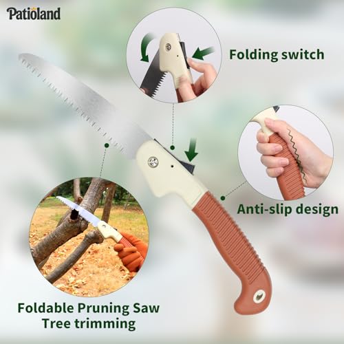 Brown Garden Tools Set 10-Piece, Gardening Gifts for Women Men - view 6