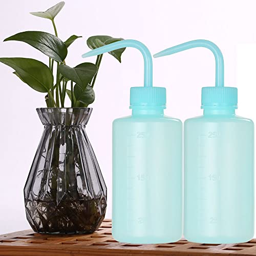 2Pcs Tattoo Wash Bottle 250ml | 8oz Water Squirt Bottle for Succulent Watering, Medical Cleaning, Blue - view 5