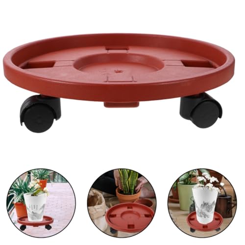 Rolling Planter Tray with Wheels, PP Plant Stand for Heavy Pots - view 7