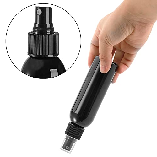 30 Pack Black Empty Spray Bottles, 4oz Plastic Fine Mist Spraying Bottles Small Refillable Sprayer Liquid Containers Portable Misters with Cap Travel Bottle for Perfume, Cleaning, Essential Oil - view 4