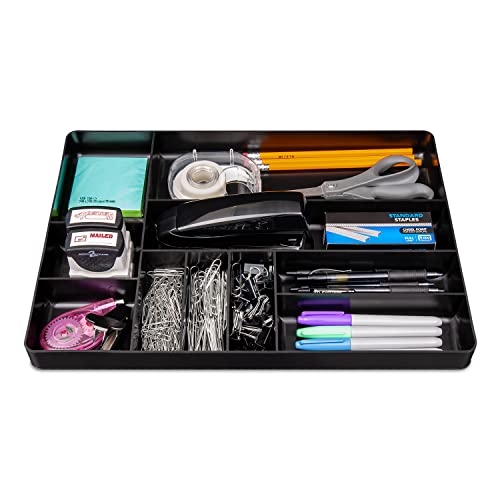 Ernst MFG 10 Compartment Drawer Organizer: Heavy Duty Stackable Tray for Automotive Tool Organization -Low Profile Toolbox - Nuts and Bolts, Tools, Parts, Easy to Clean - Black - Made in the USA - view 6