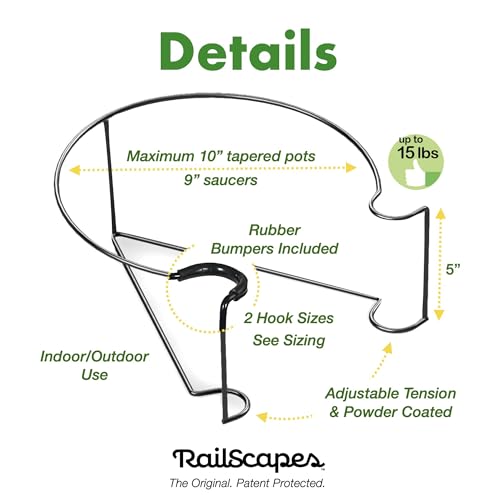 Railscapes Floating Railing Plant Clip for 1/2" - 3/4” Narrow Spindles - view 3