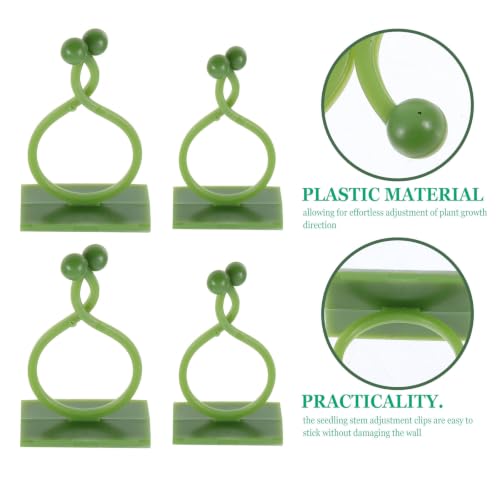 120pcs Plant Wall Clips Green Plastic Vine Fixing Hooks - view 3