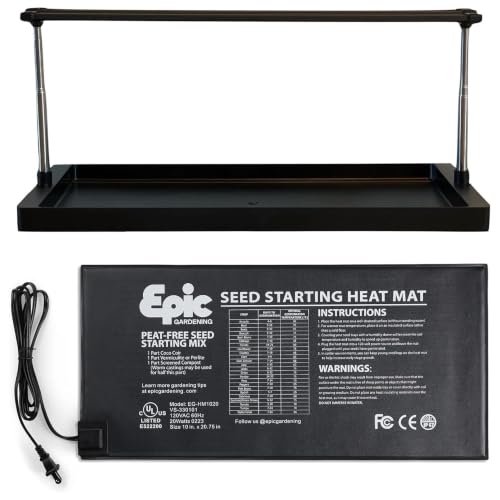 Seed Starting Bundle - Heat Mat & LED Grow Light