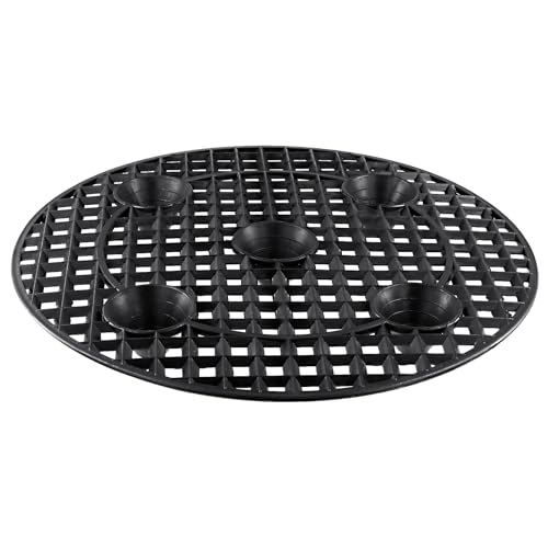 20 PCS 12 Inch Black Plant Level Pot Elevator, Plastic Plant Risers, Round Flower Pot Holder for Indoor Outdoor Gardens Patios Balconies Windowsill - view 6
