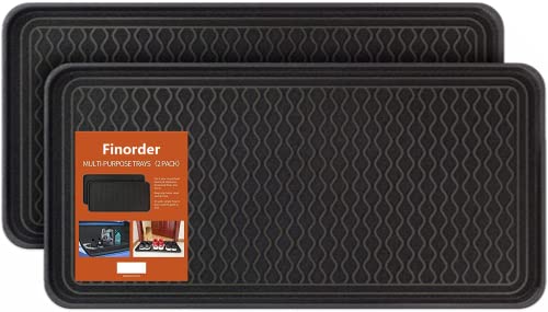 Multi-Purpose Boot Trays, 2 Pack, 30" x 15" x 1.2", Black - view 7