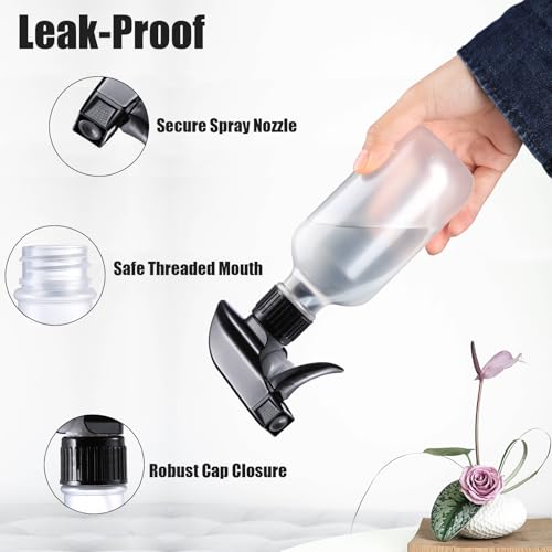 Spray Bottles 2 Pack 10 oz Refillable Plastic Squirt Bottle for Liquid - view 4