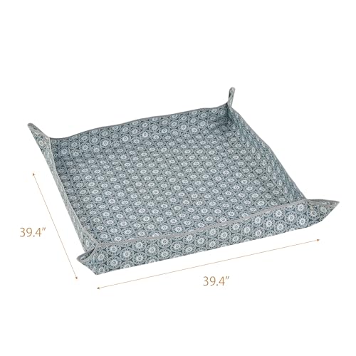 Heavy-Duty Waterproof – Indoor Plant Transplanting & Mess Control Mat, Thick Succulent Potting Tray for Soil Change, Spill-Proof Gardening & Pet Grooming Mat (L - 39.4" X 39.4") - view 7