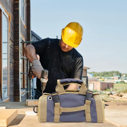 Canvas Tool Organizer Roll Bag, Contractors and Garden Tools - view 5