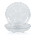 5 Pieces of 8 inch Clear Thick Plastic Heavy Duty Plant Sturdy Saucer Drip Trays for pots (8")