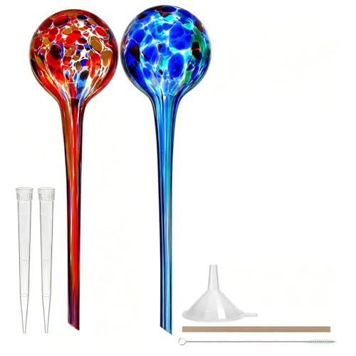 2 Pack Plant Watering Globes, Automatic Glass Watering Bulbs