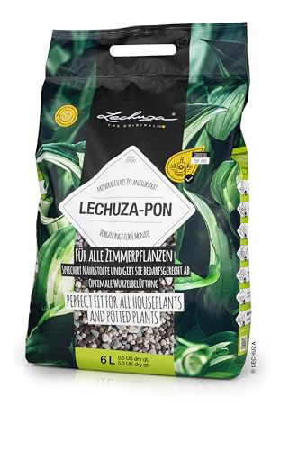 19561 PON Mineral Plant Substrate Potting Mix for Indoor Gardening, 6 Liter Bag, Grey