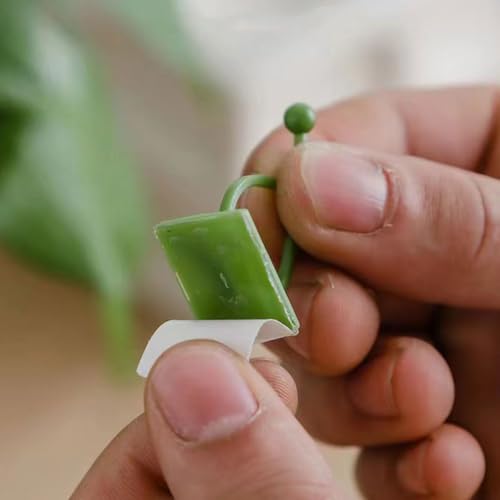 90pcs Plant Trellis Clips Plastic Vine Wall Mount Hooks Green - view 5