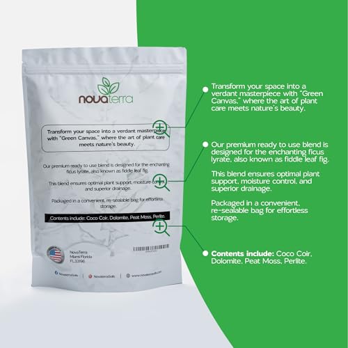 Novaterra Fiddle Leaf Fig Potting Soil Mix for Ficus Lyrata, 2.4 Quarts - view 6