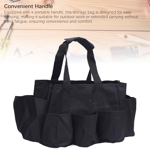 Portable Cleaning Caddy Supplies Organizer, Oxford Cloth Multiple Compartments Cleaning Tool Bag With Handle For Household Gardening Outdoor Maintenance - view 5