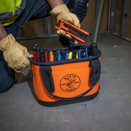 5144HBS Hard-Body Bucket, Orange/Black, 15 Pockets - view 3