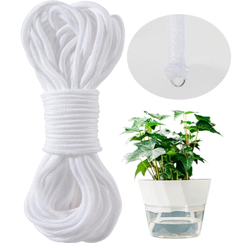 Wicking Rope for Plants - 50 Feet 1/4 Inch Self Watering Wick Cord