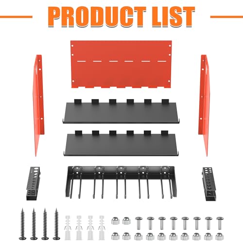 Power Tool Organizer Wall Mount, Cordless Drill Holder with 4 Slots - view 6