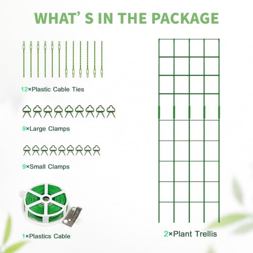 59" H Cucumber Trellis, 2 Pack Foldable A Frame Garden Trellis - view 6
