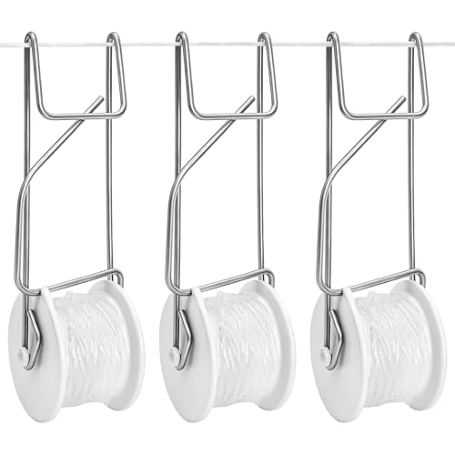 24 Pack Tomato Roller Hooks with 49.2 Feet String and 240 Pcs Clips for Tomato Support Trellis, Grape, Climbing Plants, Greenhouse, Flower Vine, Garden Twine Crop - view 4