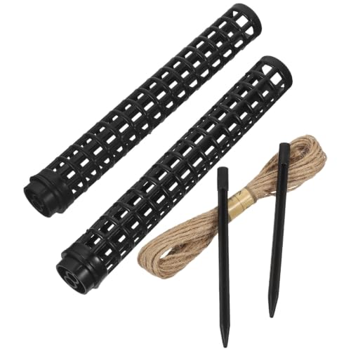 2pcs Moss Pole Monstera Trellis, Black Plastic Plant Support Stake