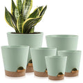 8,7, 6.5, 6, 5.5, 5 Inches Self Watering Planters for Indoor Plants