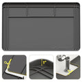Under Sink Mats for Kitchen Waterproof 34"x22",Grey