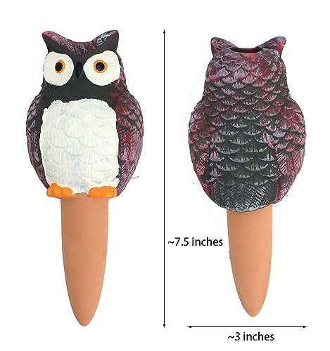 Owl Shaped Self-Watering Spikes - Effortless Plant Care for Your Garden, Whimsical and Charming Design for Indoor and Outdoor Plants, Keep Your Plants Hydrated While on Vacation - view 2