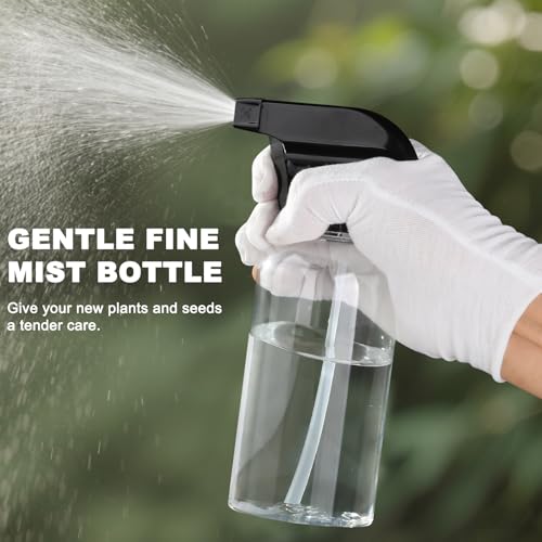 Spray Bottle for Plant - 12.85oz/380ml Fine Mister Plastic Empty Spray Bottles, Clear Water Spray Bottle for Plants, Hair, Cleaning - BPA Free - Leak Proof - view 5