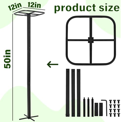 2PCS 50" Metal Dragon Fruit Trellis,Durable Vertical Garden Support - view 2