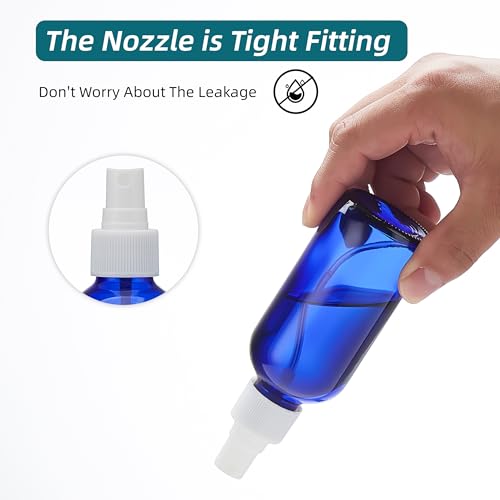 Cobalt Blue Glass Spray Bottles 4 oz, Small, Fine Mist, 4 Pack - view 5