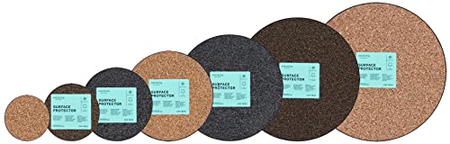 MA-600 Fabric Plant Mat (6" Diameter, Walnut Brown, 5-Pack) - Round Fabric Plant Coasters - Use as Planter, Coaster or Pads for Your Arts & Crafts - view 3