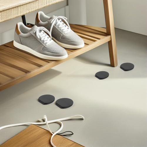 10pcs Oval Rubber Furniture Leveling Wedges Nonslip Pads - view 6