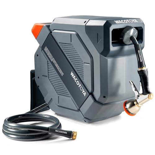 Retractable Garden Hose Reel, 1/2 in x 75 ft