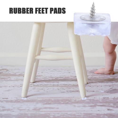 20pcs Rubber Furniture Feet Pads with Screws, Vibration Isolation - view 4